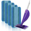 Reusable Mop Pads Compatible for Swiffer WetJet Mops, Microfiber Wet Jet Pads Washable Dry Wet Use for Hardwood Surfaces Floor Refills Pads