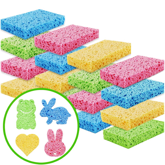 16 Pack Kitchen Sponges for Dishes Cleaning Non Scratch Compressed Sponges