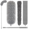 Microfiber Feather Duster with Extension Handle for Cleaning Fan High Ceiling 4 Pcs