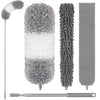 Microfiber Feather Dusters with Extension Handle for Cleaning Fan High Ceiling 4 Pcs