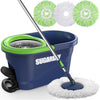 Spin Mop and Bucket with Wringer Set for Floors Cleaning Heavy duty System, Green