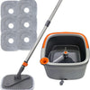 Clean Mop and Bucket System 360¡ã Rotating Square Mop Head for Home Cleaning