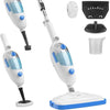 uugee Steam Mop with Detachable Handheld Floor Scrubber Steamer Cleaner Mop for Carpet Floor Cleaning with LED Headlights, 4 Soft Scrub Pads, 2 Water Tank